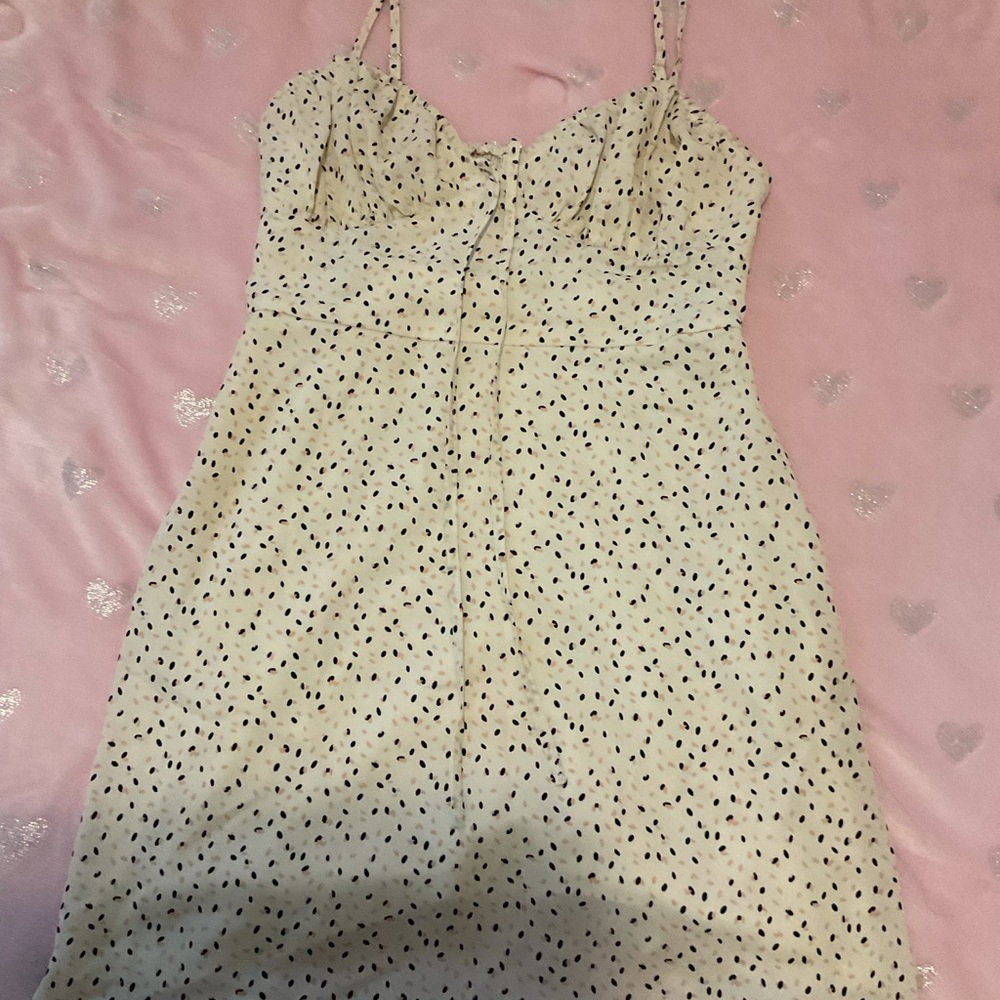 White mini dress